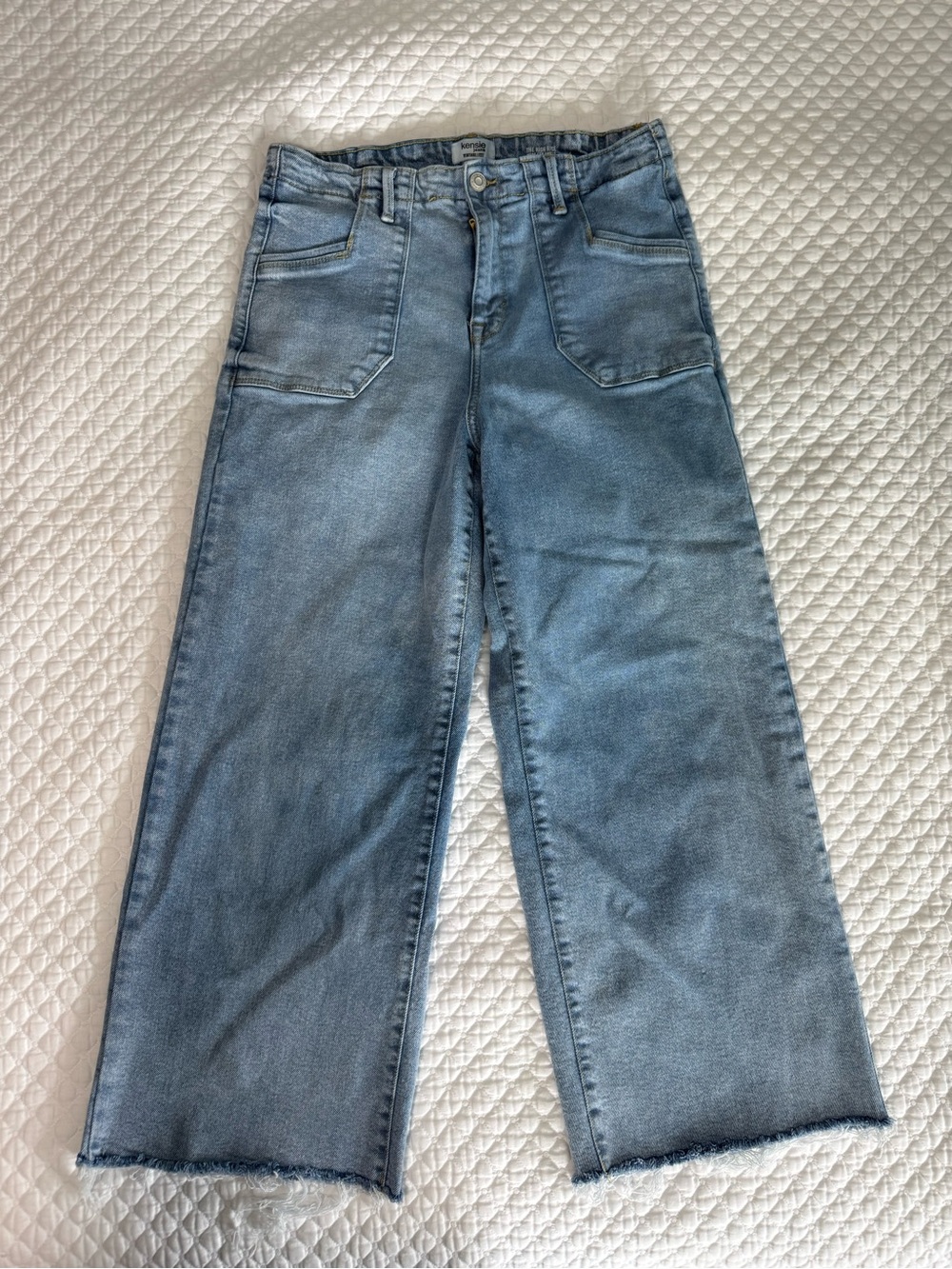 Kensie High-Rise Wide-Leg Jeans - Vintage Luxe